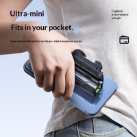 Mini trépied portable avec lumière d'appoint et télécommande pour iPhone et Android - Support de téléphone portable de voyage