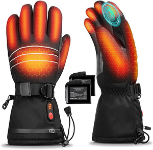 Hombres Mujeres Impermeable Motociclismo Carreras Ciclismo Guantes Congelador Invierno Esquí Calentado Batería Recargable Snowboard Guante - Product Image 1