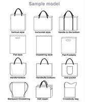 Sac fourre-tout en toile recyclée robuste et écologique, imprimé sur mesure en gros, grand format, entièrement imprimé, réutilisable pour les courses, en coton