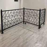 Rampe d'escalier moderne en bois massif et acier inoxydable, garde-corps technique pour balcon, hôtel, villa, maisons individuelles