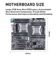 Placa Base HUANANZHI X10X99-16D Compatible con Memoria de Servidor, Placa Base E-ATX, Nuevo Producto, RAM Máxima de 1024 GB para PC