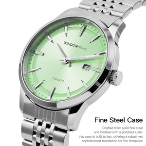 Orologio di Lusso in Acciaio Inossidabile al Quarzo Impermeabile per Coppie, Uomo e Donna, con Quadrante a Lancette - Product Image 3
