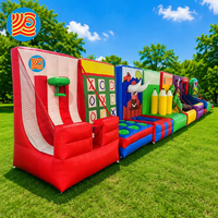 Maßgefertigtes Aufblasbares Basketball-Sport-Karnevalskombo für Outdoor-Sportpartys mit Korbwurfspiel und Trampolinpark