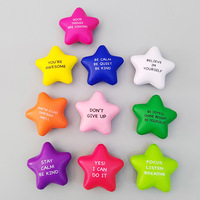 Balles anti-stress en mousse PU en forme d'étoile, jouets de compression motivants pour soulager l'anxiété, favoriser la concentration et la sérénité pour enfants et adultes