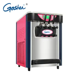 Goshen Three Flavors gelato Ice Cream Machine Fast Cooling Unfreeze Function Commercial Soft Ice Cream Machine Commercial