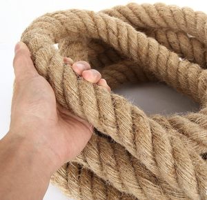 <span class=keywords><strong>Cuerda</strong></span> de yute y sisal de Manila natural, gruesa, retorcida y resistente, para manualidades, decoración náutica, columpios, juegos de tira y afloja, y exteriores. - Product Image 4