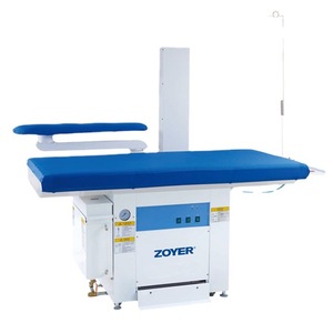 Máquina de planchar industrial Zoyer con brazo oscilante y mesa de vapor grande para fábricas de ropa de 0.85 Kw - Product Image 4