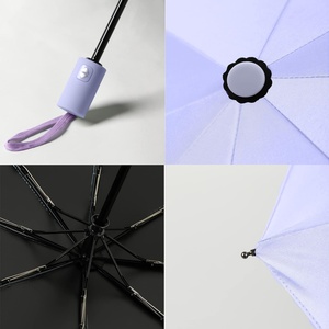21 Inch High Quality Wholesale Promotional Cheap Custom Logo Print Manual 3 Folding Pongee Light Weight China Made <b>Umbrella</b> - Product Image 3