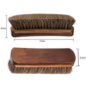<span class=keywords><strong>Brosse</strong></span> de cheval en bois pour le nettoyage et le polissage des chaussures de voiture, pour sièges en cuir, 1 pièce, meilleures ventes - Product Image 4