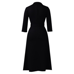 D605 Vêtements d'extérieur pour femmes, nouvelle collection automne/<span class=keywords><strong>hiver</strong></span> 2025, <span class=keywords><strong>robe</strong></span> africaine <span class=keywords><strong>mi</strong></span>-<span class=keywords><strong>longue</strong></span> élégante à manches longues de style blazer - Product Image 6