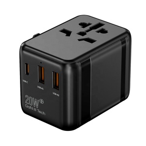 Worldplug quốc tế chuyển đổi ổ cắm đa cắm <span class=keywords><strong>Adapter</strong></span> trên toàn thế giới <span class=keywords><strong>USB</strong></span> Loại C phổ du lịch Bộ sạc điện <span class=keywords><strong>Adapter</strong></span> - Product Image 1