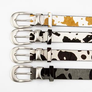 Vintage çok yönlü gerçek inek derisi kadın kemeri alaşım toka geometrik desen nefes 3.3cm genişlik Trendy aksesuarları Nichebelt - Product Image 1