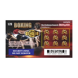 Impression de cartes de jeu de loterie en ligne internationales avec logo personnalisé et design anti-contrefaçon, billets de loterie à gratter numériques - Product Image 4