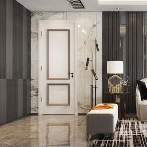 Prix d'usine, vente chaude, portes intérieures classiques en bois massif populaires pour les maisons - Product Image 4