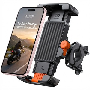 Soporte para Teléfono de Motocicleta Lamicall BCSP20 de Liberación Rápida, Plegable, con Bloqueo de Seguridad, Abrazadera para Manillar de Bicicleta, Antirrobo - Product Image 1