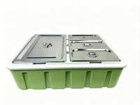 RL-70L-1+3 70L Lebensmittelechter PP Isolierter Transportbehälter, Nicht-Poröse Spritzgegossene Thermobox für Krankenhaus- und Schul-Lebensmitteltransport