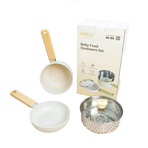 Collection d'ustensiles de cuisine pour aliments biologiques pour bébés Design mignon en métal pour les repas faits maison pour bébés - Product Image 1