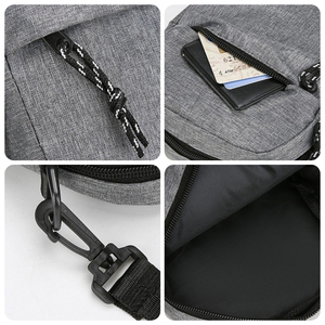 <span class=keywords><strong>Sac</strong></span> bandoulière pour <span class=keywords><strong>homme</strong></span> tendance, logo personnalisé OEM, antivol, léger, durable, nylon, petit <span class=keywords><strong>sac</strong></span> à fermeture éclair - Product Image 4