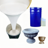 Caoutchouc de silicone alimentaire Hanast 20 Shore, bonne fluidité, gel fin, sans impuretés, 100:2 RTV2, plâtre liquide semi-transparent facile à utiliser