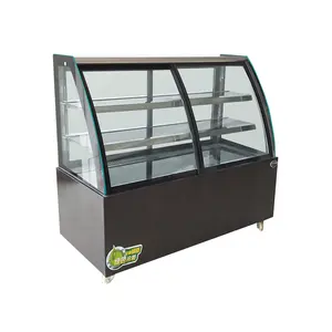 New Product Factory Supplier Cold Food Chiller Display Cake Showcase Display Refrigerator For Supermarket