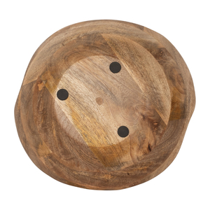 Candela Profumata in Ciotola Rustica, Legno di Mango Naturale, Piccola Decorazione per Interni ed Esterni - Product Image 6