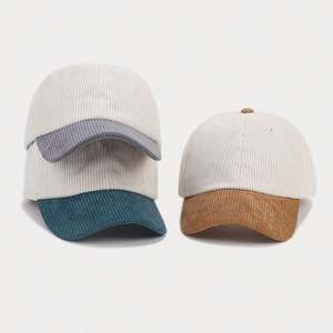Nuevas gorras de pana con visera ligera y logotipo personalizado bordado, ideales para viajes al aire libre y protección solar, estilo béisbol. - Product Image 4