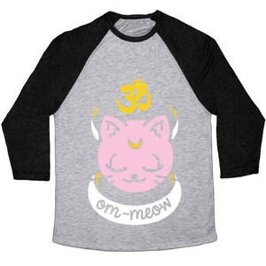 Om-Meow Unisex Tri-Blend <b>Baseball</b> <b>Tee</b> - Product Image 3