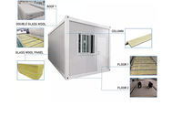 Grande maisons préfabriquées pliables assemblage rapide paquet plat conteneur de stockage dépliable maison usine fournir