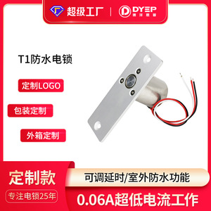Dyep T1 Waterproof Electric Lock 12V 24V Metal Mini Electric Strike Lock For Outdoor Use - Product Image 5