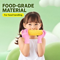 Gants jetables en PVC pour enfants, qualité alimentaire, imperméables, anti-fuites, pour la cuisine, la pâtisserie, la peinture et la manipulation des aliments