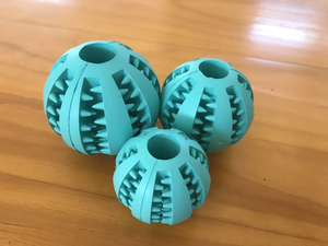 Naturale indistruttibile morbido Pet Toy Pet Food palla cane palla di gomma da masticare - Product Image 4