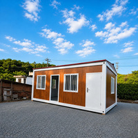 Rumah Kontainer Modular 1 Kamar Tidur Prefab, Rumah Kontainer Portabel Lepas Pasang dengan Kamar Mandi dan Dapur, Rumah Mungil Siap Kirim