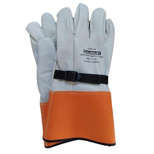 قفازات لحام كهربائية مخصصة مقاس <span class=keywords><strong>14</strong></span> بوصة من جلد الماعز، مقاومة للحرارة ومضادة للحروق، قفازات عمل مقاومة للتآكل وسميكة للسلامة - Product Image 5