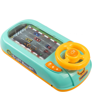 B/O Educational Interactive Car Racing Adventure Game with Steering Wheel Toy for Kids-Plastic <b>Battery</b> <b>Operated</b> - Product Image 1