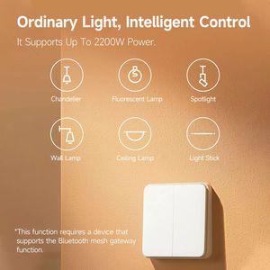 <span class=keywords><strong>Xiaomi</strong></span> Mijia-Interruptor de pared de malla inteligente, Control remoto inalámbrico, cable de fuego de línea cero, interruptores neutros, <span class=keywords><strong>Xiaomi</strong></span> Mi Home - Product Image 2