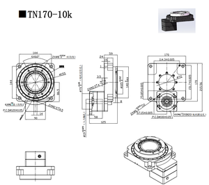 CNC 360 ° định vị nền tảng quay rỗng với đĩa lập chỉ mục thiết bị truyền động quay phù hợp với động cơ servo - Product Image 4