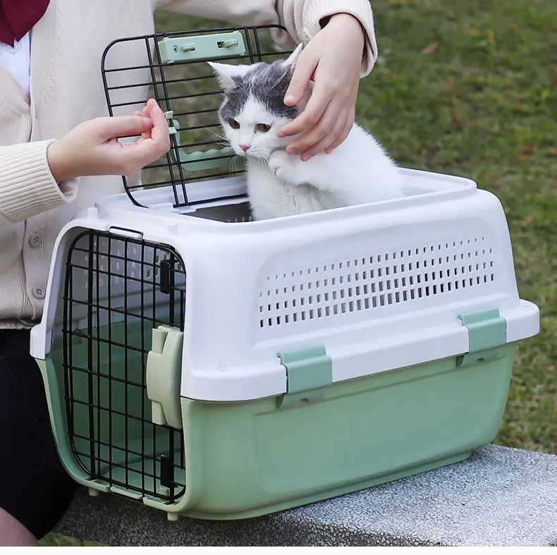 Portable Outing Pet Travel Consignment Box Big Space Portable Traveling Pet Cages