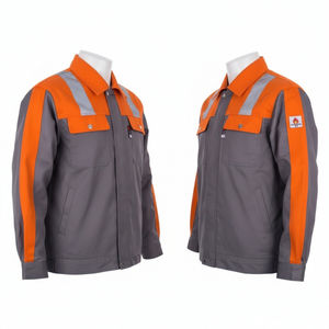 ユニセックスコットン難燃性防水通気性ユニフォームスーツセット視認性安全作業シャツ - Product Image 1