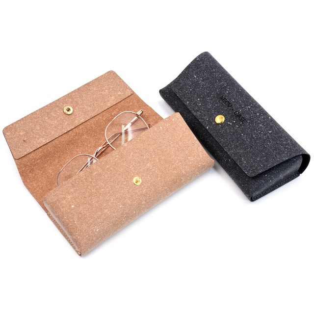 Bestpackaging Eco Friendly Recycled Paper Glasses case Button Travel Recycled  Paper Sunglasses Packaging  case with logo Custom