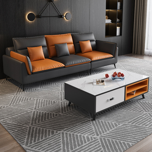 Divano Modulare di Lusso Italiano Imbottito in Due Colori con Chaise Longue a Prezzo di Rivenditore - Product Image 3