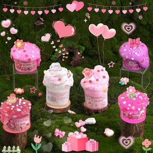 Vente directe d'usine, kit de slime en argile colorée en plastique, 6 pièces, pour enfants, couleurs unisexes, boîte cadeau, cadeau de fête et d'anniversaire, ensemble de slime - Product Image 6