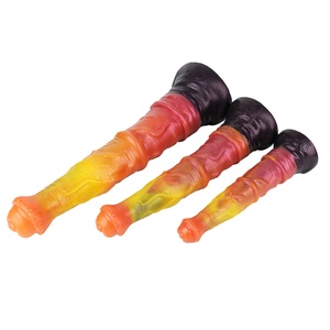 ดิ๊กโด้แฟนตาซีรูปม้า FAAK Monster Dildo แบบนุ่มสำหรับการสอดใส่ทางทวารหนัก พร้อมปมขนาดใหญ่ ดิ๊กโด้รูปปมสุนัข พร้อมถ้วยดูด ของเล่นทางทวารหนักสำหรับผู้ชาย - Product Image 1