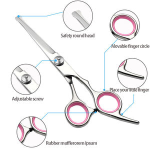 Kingtale cat Dog Grooming Kit Safety Round Tips forbici e pettine curvi professionali in acciaio inossidabile - Product Image 5