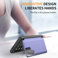 Coque de téléphone avec porte-cartes TPU+PC à prix d'usine pour S24 Ultra, anti-chute, pochette pour cartes, résistante aux rayures et à la saleté, 6 couleurs, style urbain