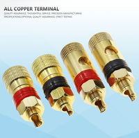Borne de connexion M8 en cuivre pur GIET 8 mm pour machine à souder électrique, onduleur, haut-parleur, prise banane haute intensité 200A