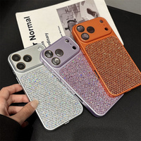 Étui de luxe scintillant pour téléphone portable avec grande fenêtre et protection d'objectif pour iPhone 17 Pro Max 16 15 14 13