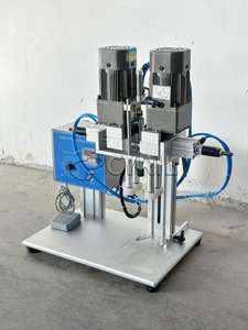 เครื่องปิดฝาขวดเครื่องดื่ม6100กึ่งอัตโนมัติสี่ล้อฝาปิดขวดพลาสติกน้ำมัน<span class=keywords><strong>ปลา</strong></span>ฝาเกลียว - Product Image 6