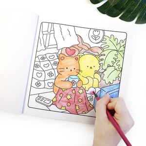 大人と10代の子供のためのカスタム卸売かわいい不気味なテーマぬりえブックキューティーファジーハイジーストレスリリーフ居心地の良いぬりえ - Product Image 6
