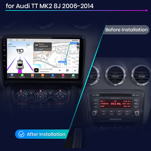 Junsun Qualcomm 6125 Android đài phát thanh xe cho Audi TT MK2 8j 2006-2014 1.8 GHz QLED Carplay đài phát thanh xe đơn vị đứng đầu cho Audi TT MK2 8j - Product Image 2