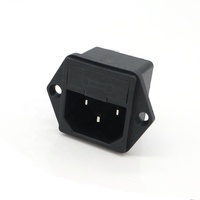 Prise mâle AC IP67 en laiton et plastique, interrupteur-fusible, C13 C14, panneau AC/DC, 2 prises AC, 2 USB, 2 USB-C